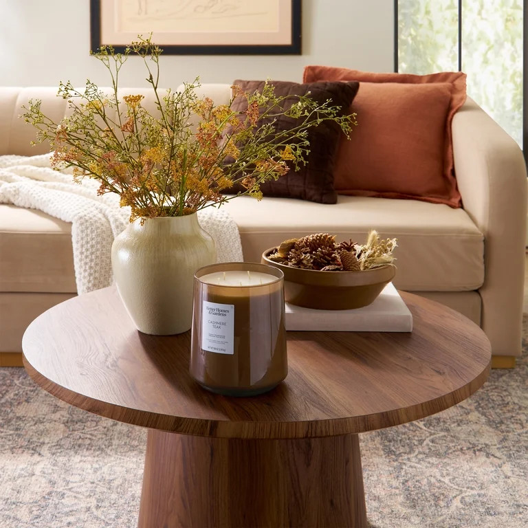 Better Homes & Gardens 5-Wick 100 oz Glass Jar Candle, Cashmere Teak | Walmart (US)