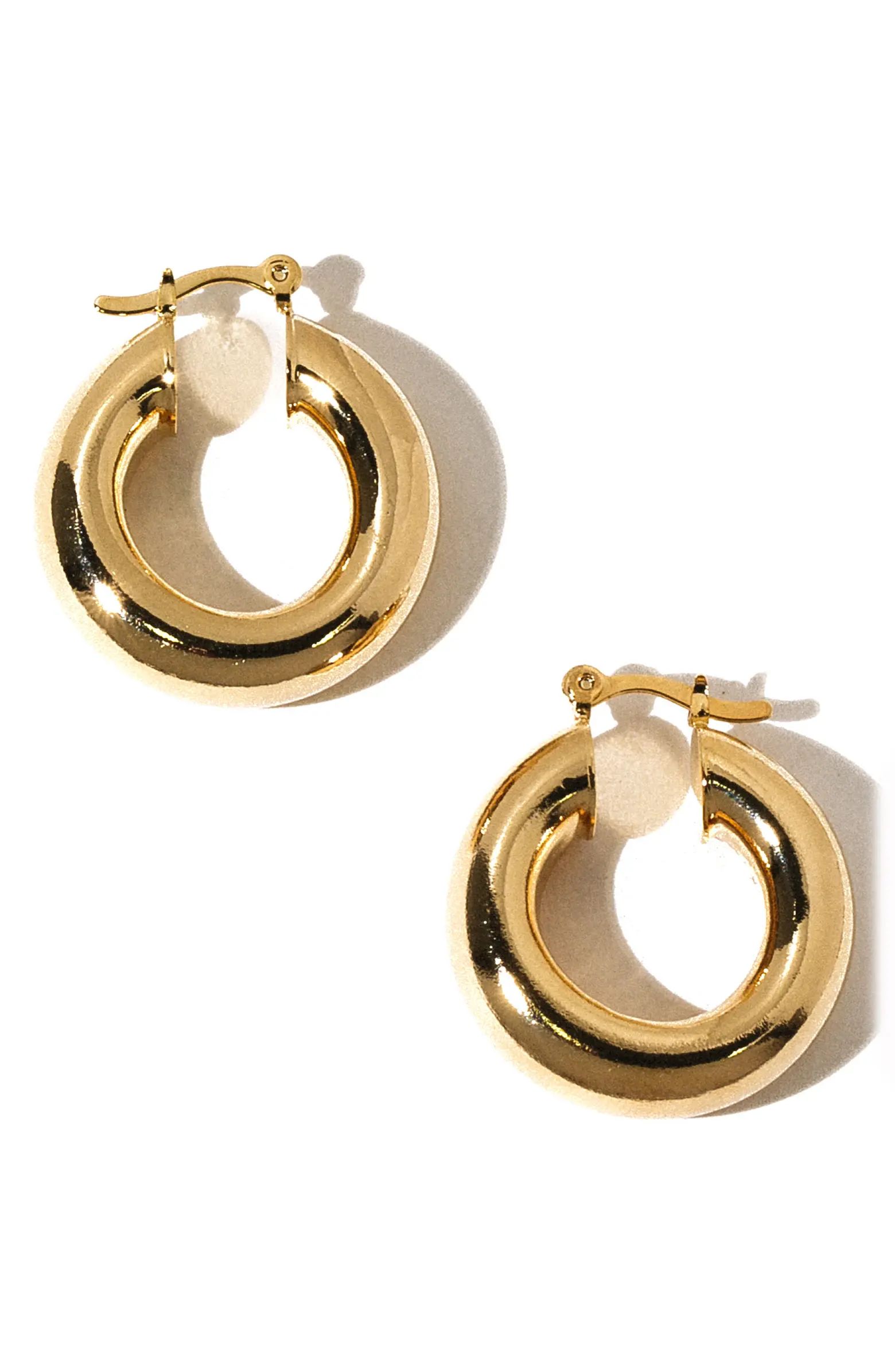 Aubree Small Hoop Earrings | Nordstrom