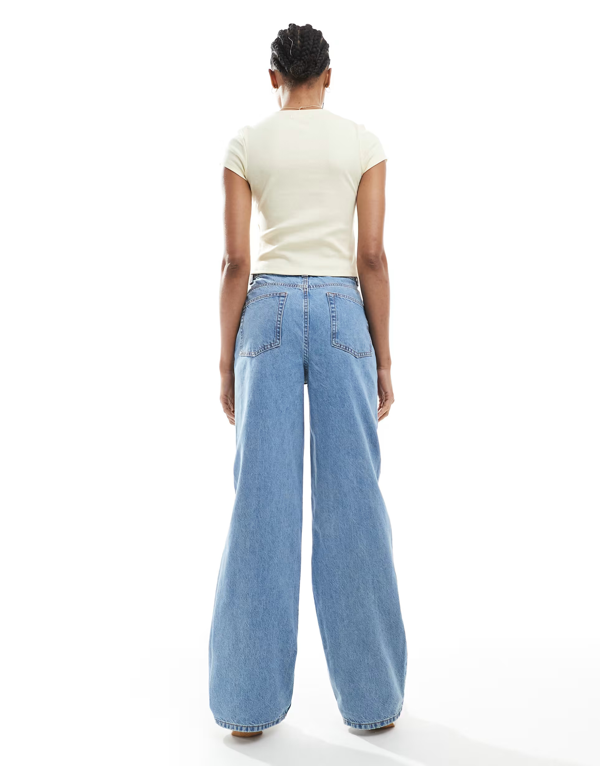 ASOS DESIGN Tall dad jean in mid blue | ASOS | ASOS (Global)