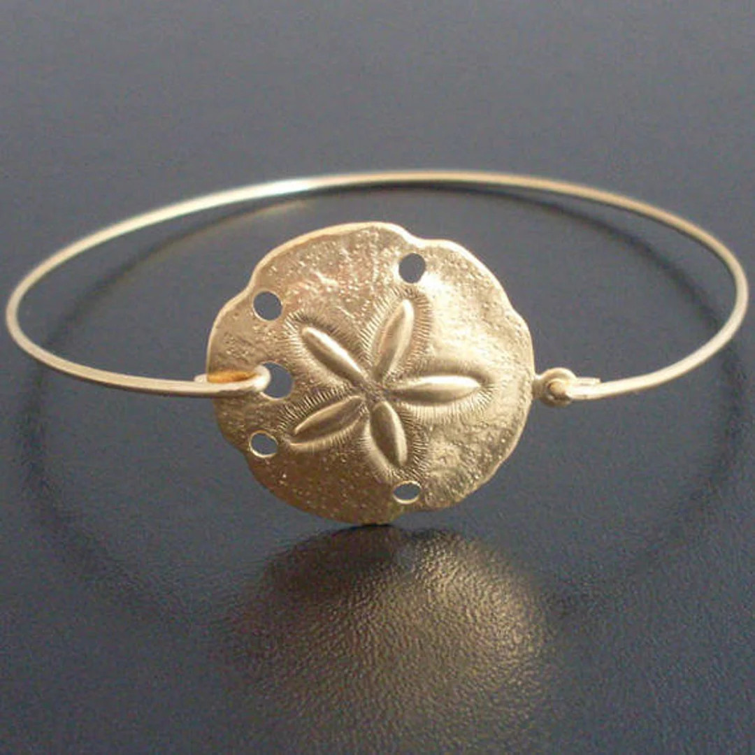 Sand Dollar Jewelry, Sand Dollar Bracelet, Beach Lover Gift, Beach Charm Bracelet, Beach Bridal S... | Etsy (US)