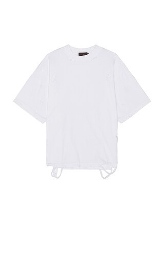 Funeral Apparel Distressed T-Shirt in White. - size S | Revolve Clothing (Global)