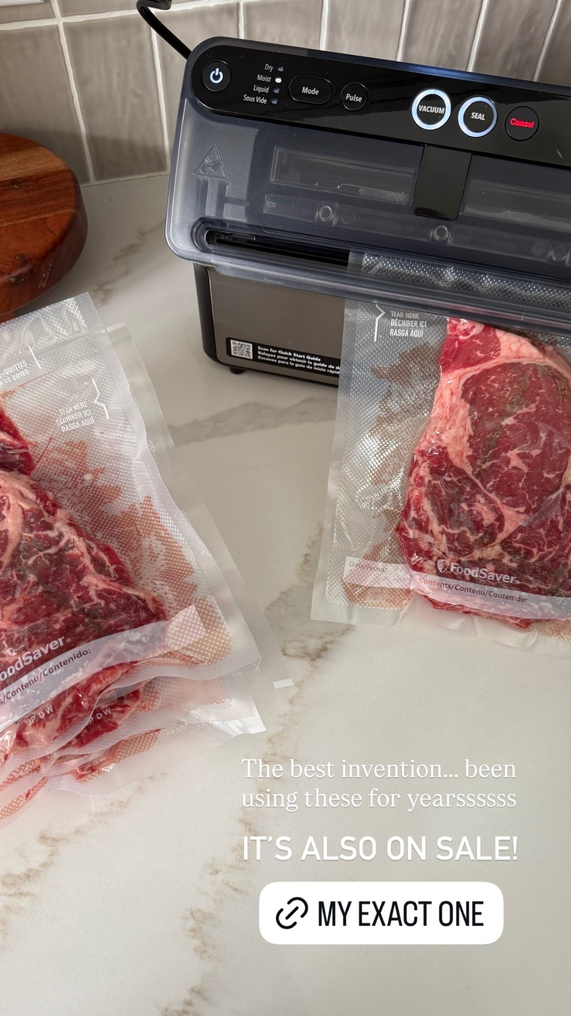 The best invention..… been using these for yearssssss IT’S ALSO ON SALE! 
FOODSAVER

#LTKSaleAlert #LTKHome #LTKfoodie