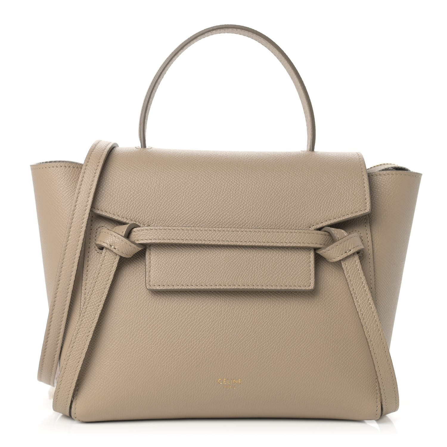 CELINE

 Grained Calfskin Nano Belt Bag Light Taupe | Fashionphile