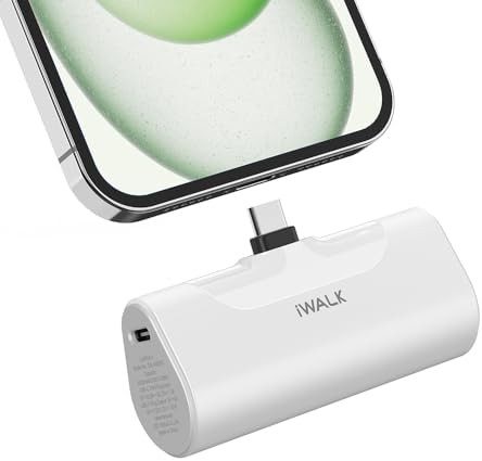 iWALK Portable Charger for iPhone 17/16/15 USB-C Small Power Bank 20W 4,500mAh Fast Charging Batt... | Amazon (US)