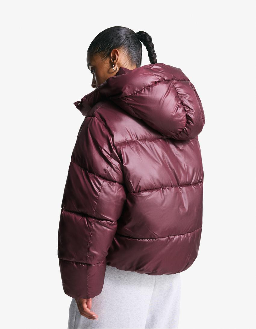 Water-repellent & thermal insulation puffy jacket - Jackets and trench - Women | Bershka GB