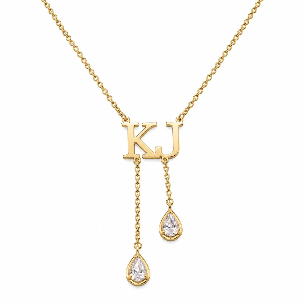Custom Initial/Number Drip Necklace | The Sis Kiss