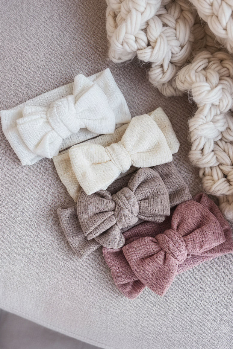 Large Knit Bow | Caden Lane