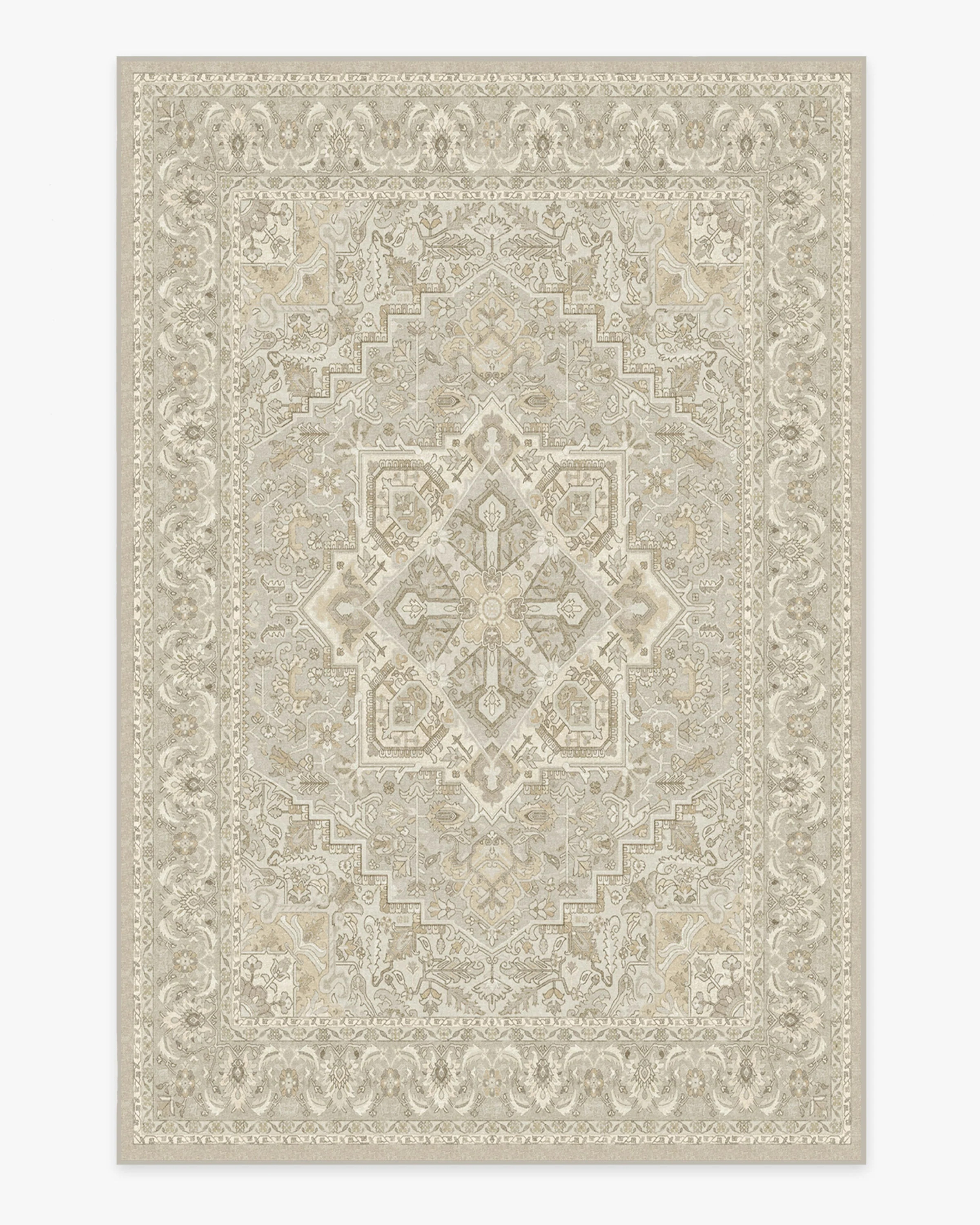 Hendesi Heriz Cream Tufted Rug | Ruggable | Ruggable