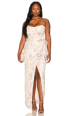 V. Chapman x REVOLVE June Dress in Pink Rose Print from Revolve.com | Revolve Clothing (Global)