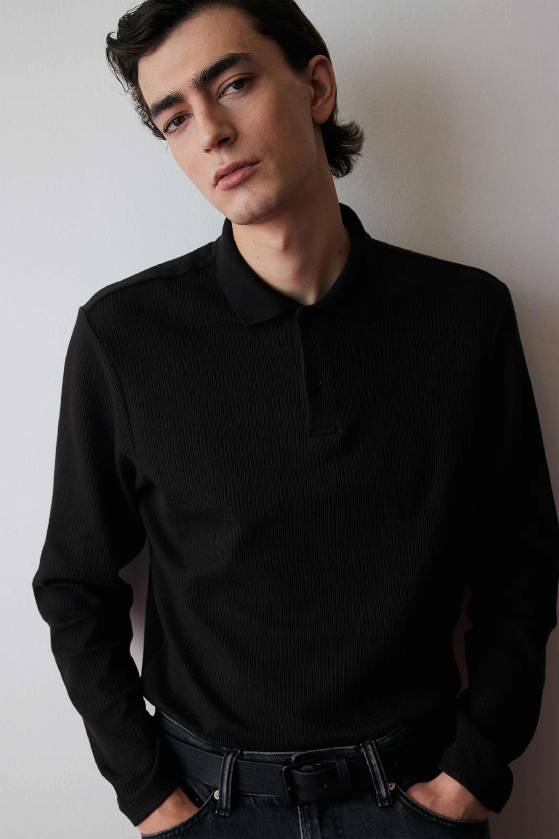 Regular Fit Ribbed Polo Shirt | H&M (US + CA)