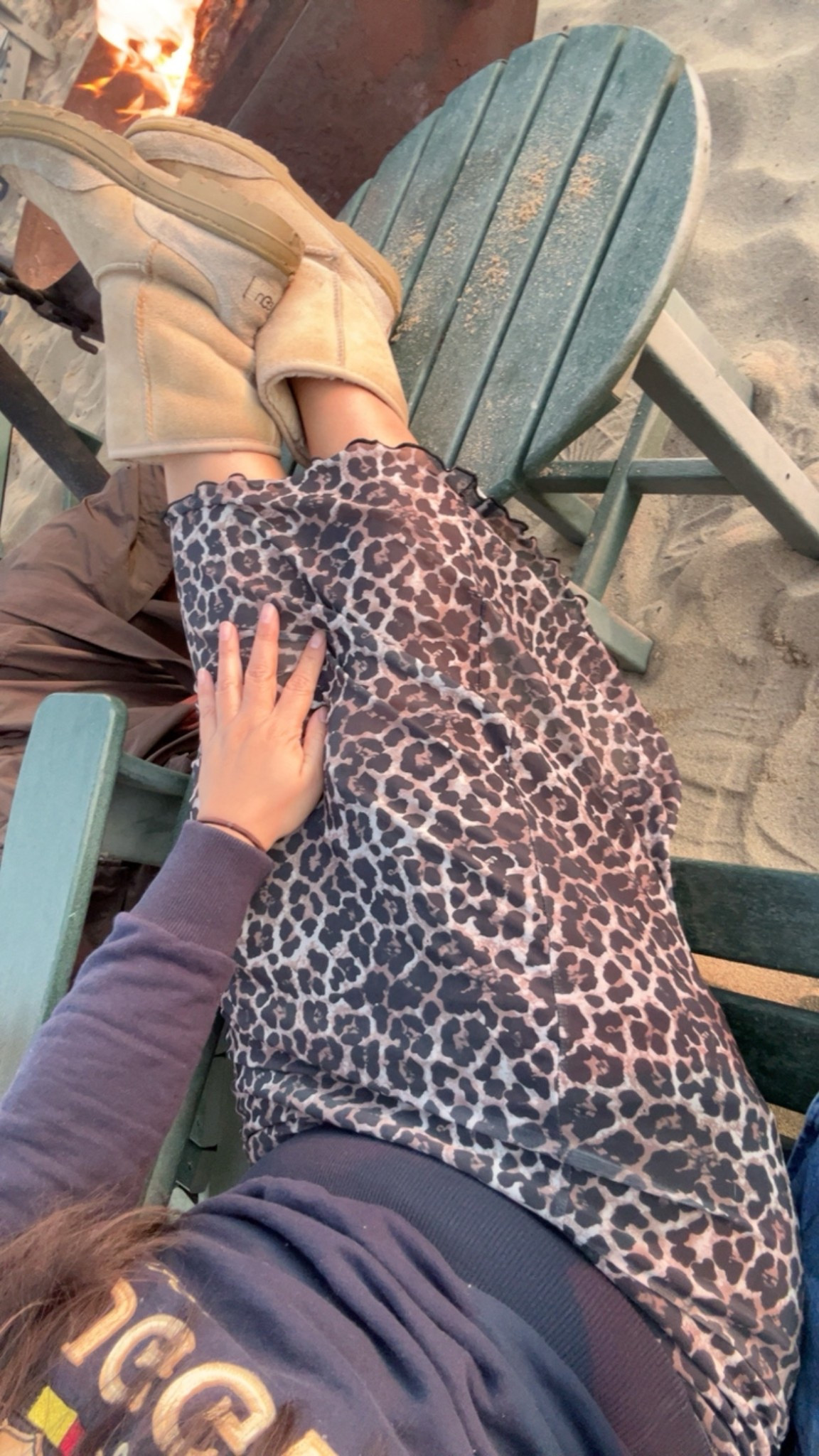 long leopard skirt and uggs | casual look | casual stylish outfit | ootd | what i wore | cheetah skirt | cheetah print 

#LTKMidsize #LTKootd #LTKPetite