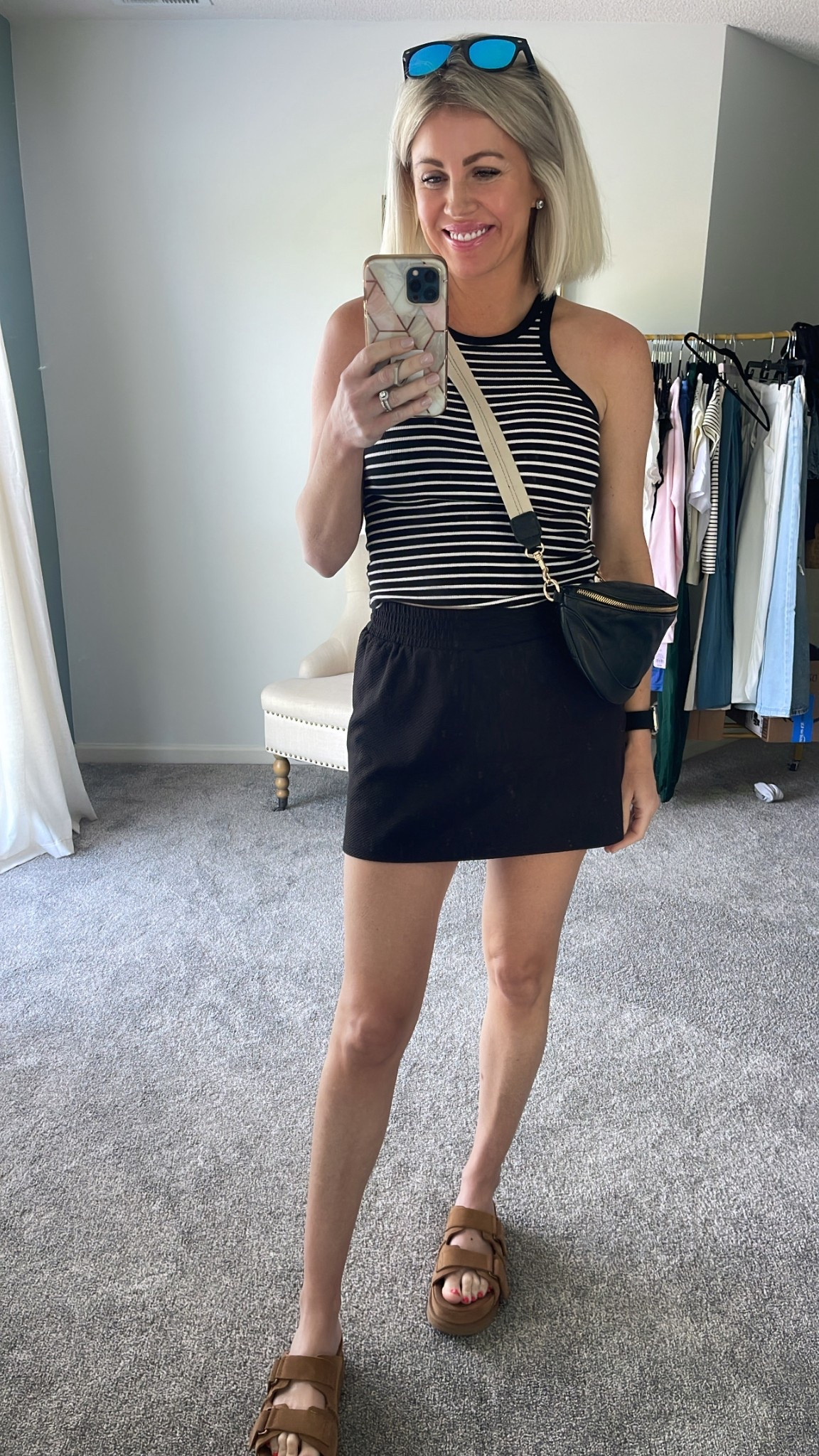 This outfit on repeat! Especially the $10 skirt and the sandals that are on major sale. :)))



#LTKSaleAlert #LTKOver40 #LTKFindsUnder50