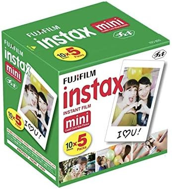 Fujifilm Instax Mini Instant Film, 10 Sheets×5 Pack(Total 50 Shoots) | Amazon (US)