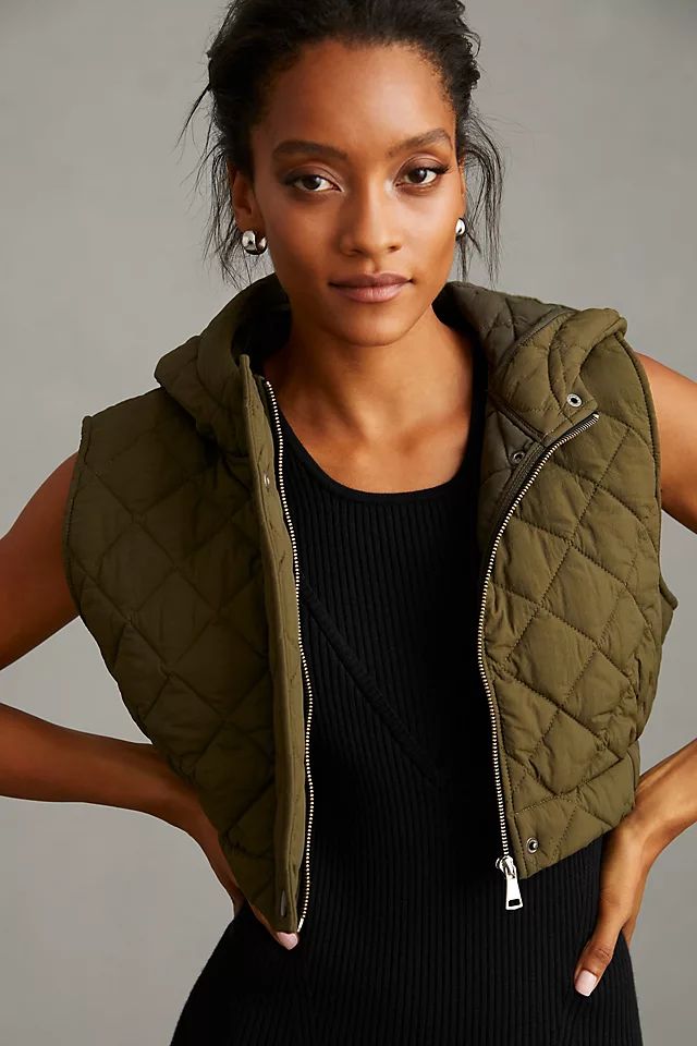 By Anthropologie Cropped Puffer Vest | Anthropologie (US)