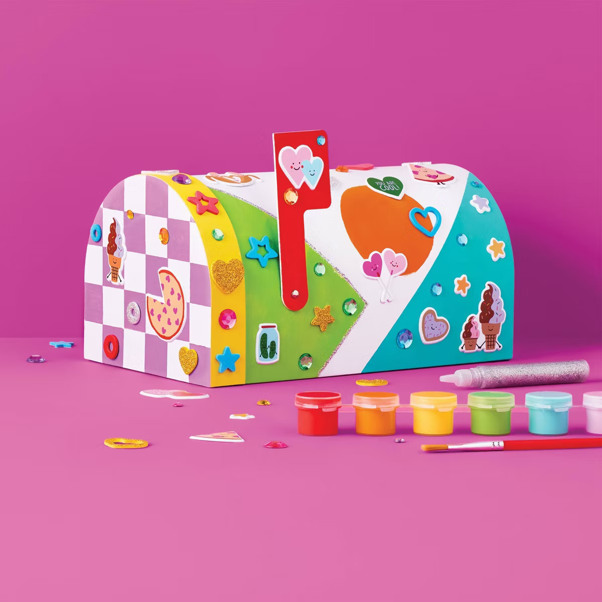 Valentine's Day Craft Create-Your-Own Exchange Box Kit Foods - Mondo Llama™ | Target