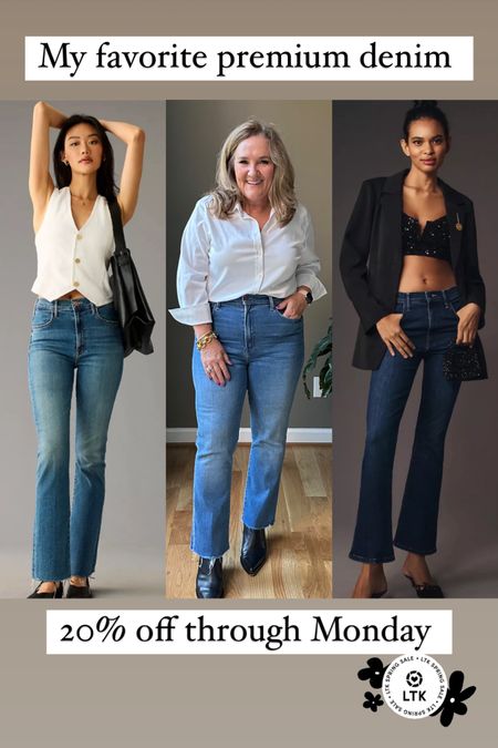 These jeans are a classic line. I’m in a 33 reg and cut about 1 1/2 off the hem. They now come in petites too. But you must order a full size up from your larger size. 

Clip that code for 20% off. Paste at checkout. 

Anthro sale mother jeans spring denim Anthropologie 

#LTKSpringSale #LTKover40 #LTKmidsize