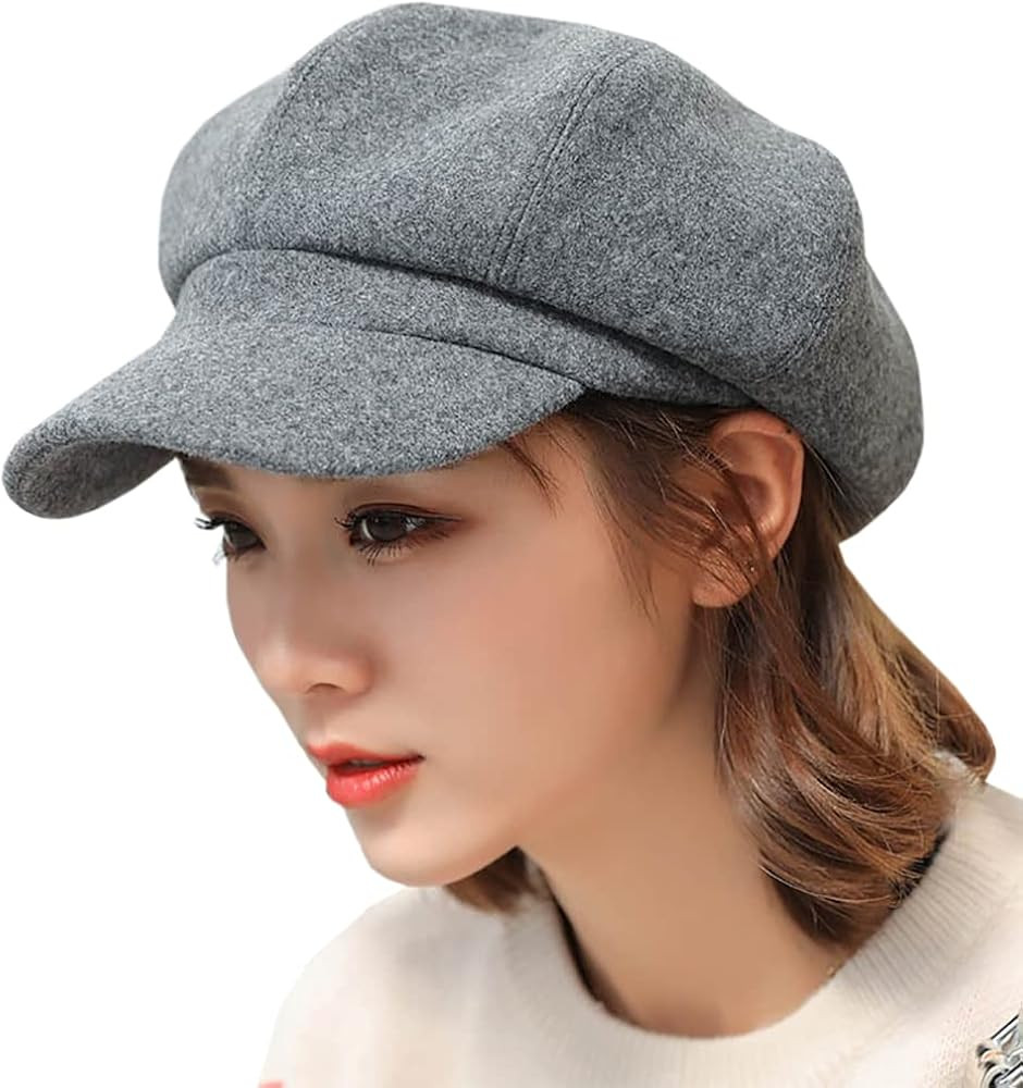 Newsboy Hats for Women, Women Newsboy Hat Trucker Hat Beret Newsboy Caps Retro Fashion Winter Hat... | Amazon (US)