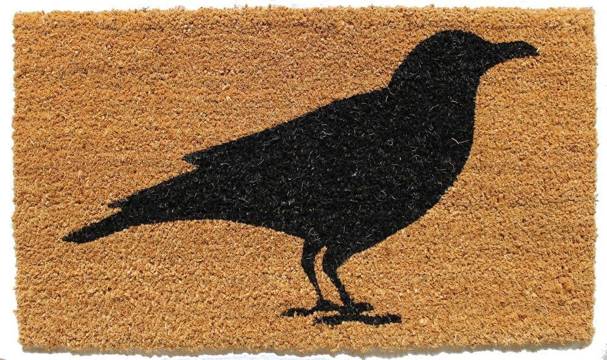 Evergreen Black Raven Welcome Mat | 18 x 30 Inches | Halloween Crow Welcome Mat | Non-Slip Rubber... | Walmart (US)