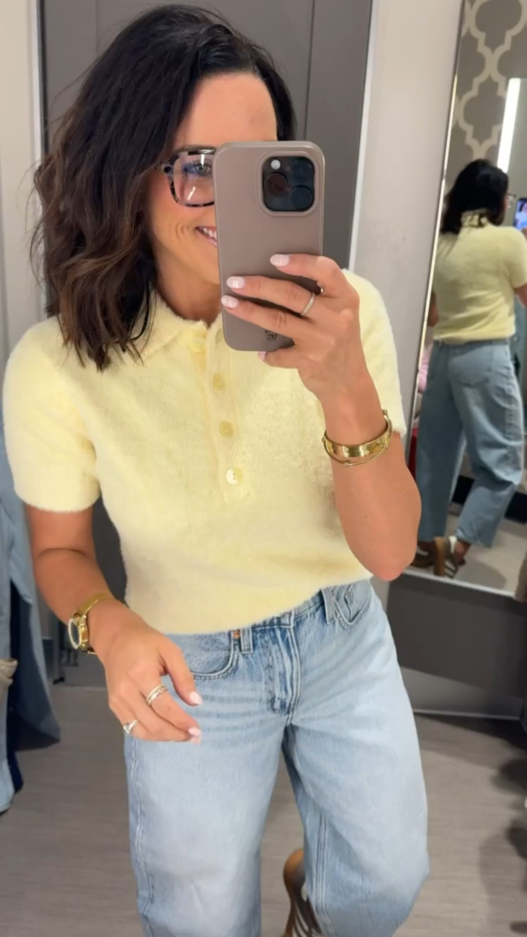 A little pop of yellow!! Wearing this on repeat from @Target so pretty and so fun for spring. Easy blouse that makes a statement. Love the fuzzy fabric for an added layer of warmth! Effortless and cheerful, perfect for the office, teachers, or lunch dates. 

Target finds easy throw on tops springtime effortless lightweight mom colors bright yellow blouses easy to wear elevated basics summer wear mom approved fashion target must haves butter yellow finds VintagePickin 

#LTKmomlife #LTKSeasonal #LTKPetite