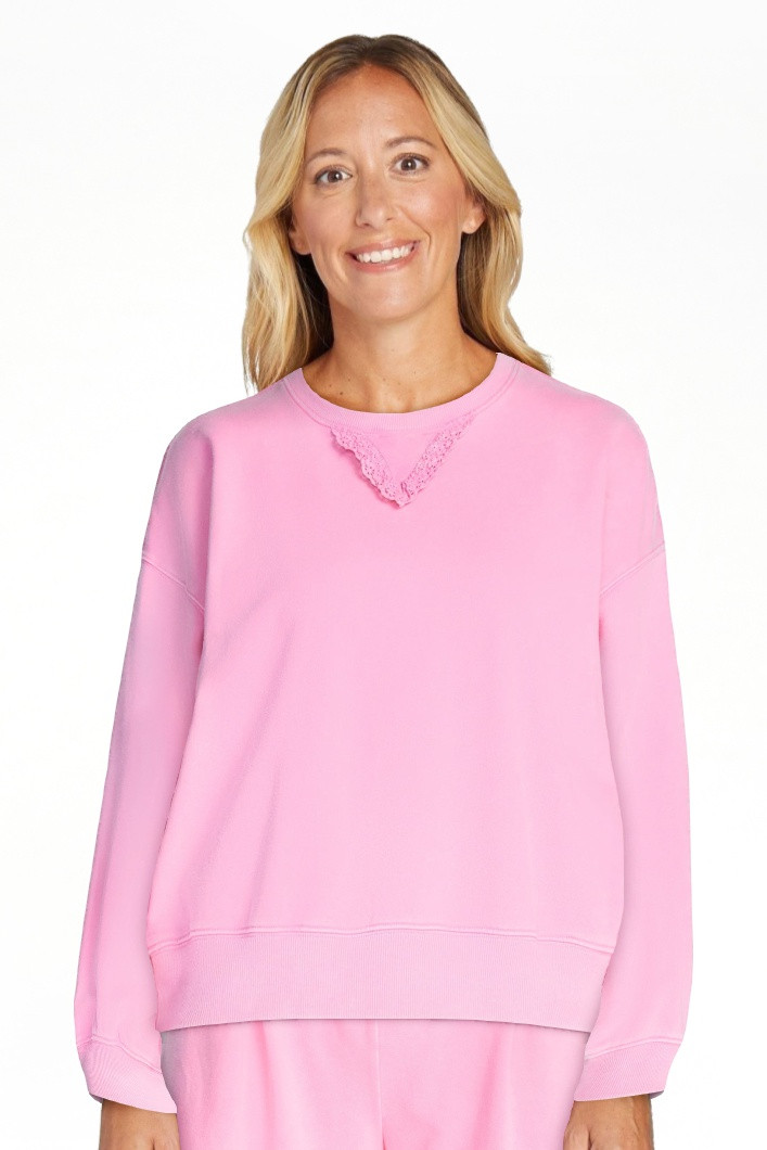 Scoop Women's Mineral Wash Cropped Crewneck Sweatshirt, Sizes XS-XXL | Walmart (US)