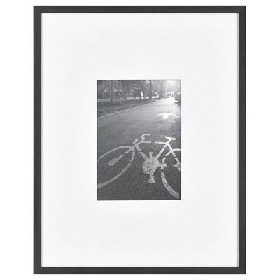11.3" x 14.4" Matted For 5" x 7" Thin Metal Gallery Frame Black - Project 62™ | Target