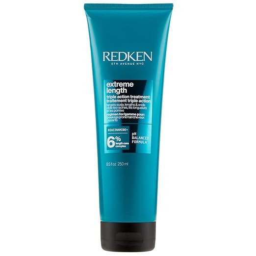Redken Redken Extreme Length Triple Action Treatment Mask, Rinse-Out Mask With Biotin & Niacinami... | Amazon (US)