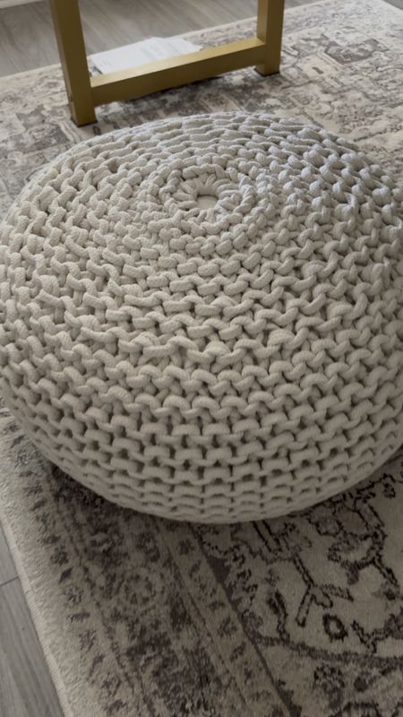 Cute chunky knit pouf!  Home decor for the bedroom, home office or anywhere. 

#LTKVideo #LTKfindsunder100 #LTKhome
