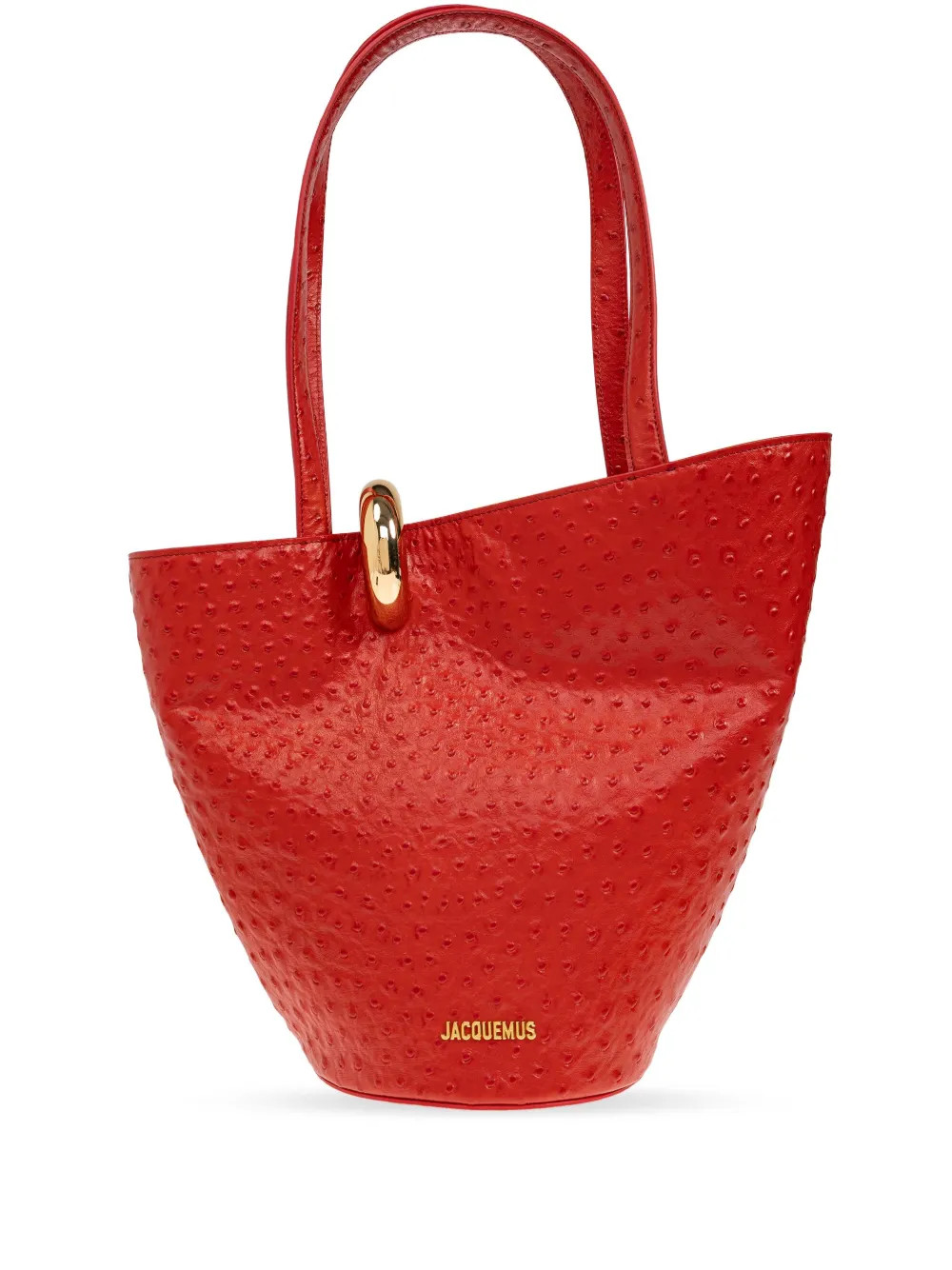 Jacquemus The Medium Bambola Bucket Bag  | Red | FARFETCH | Farfetch Global
