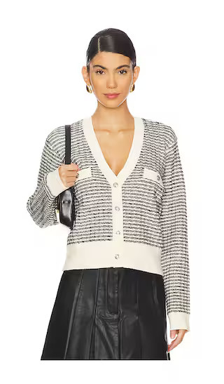 ASTR the Label Ellory Cardigan in Black,Cream. - size L | Revolve Clothing (Global)