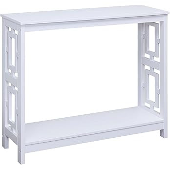 Convenience Concepts Town Square Console Tables, White | Amazon (US)