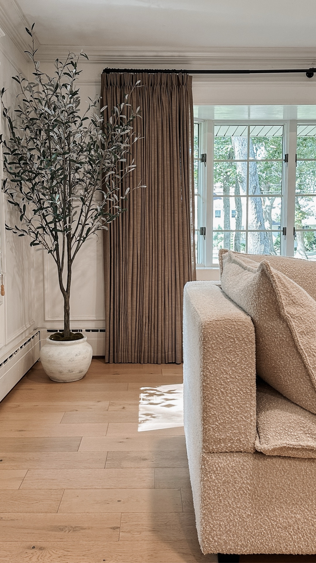 My taupe grey curtains transformed our living room and dining room with its earthy color and beautiful fabric. Shown in taupe grey. 🤎 I also linked my older curtains and similar drapes at a lower price point.

Customized with no privacy liner, and triple pinch pleat. Measured and tailored to fall 1/2 inch from floor for the perfect pleats.

#LTKSaleAlert #LTKdayinmylife #LTKHome