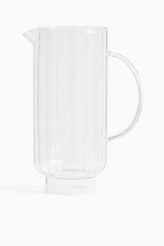 H & M - Fluted glass carafe - White | H&M (UK, MY, IN, SG, PH, TW, HK)