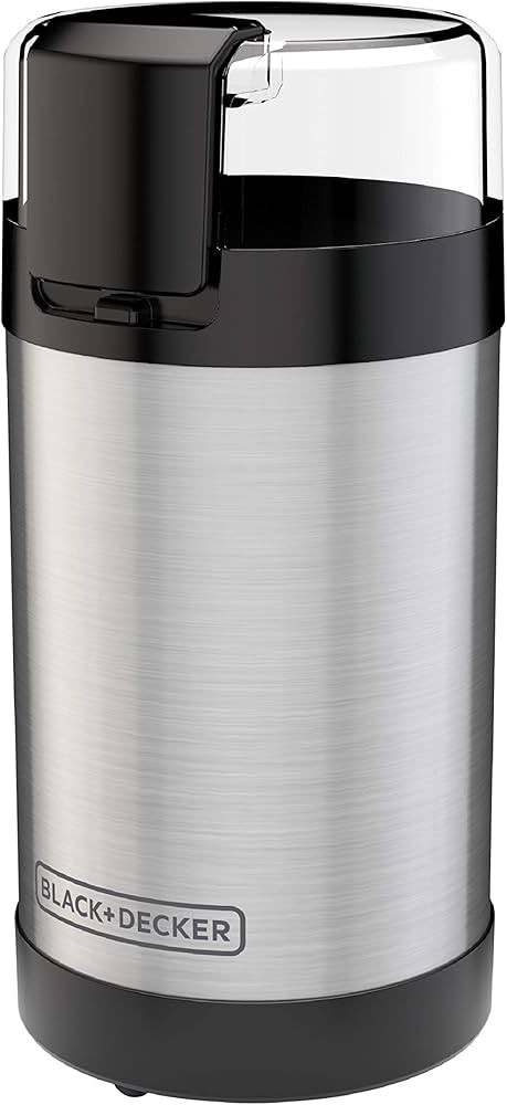 BLACK+DECKER One Touch Coffee Grinder, 2/3 Cup Coffee Bean Capacity, Spice Grinder, One Touch Pus... | Amazon (US)