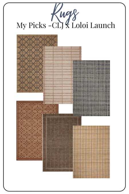 My picks for the latest rug launch from Loloi and CLJ!  

#LTKhome