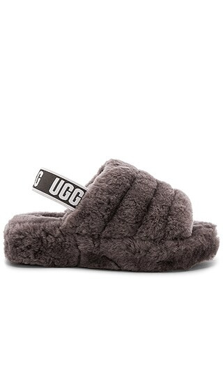 Fluff Yeah Slide in Charcoal | Revolve Clothing (Global)