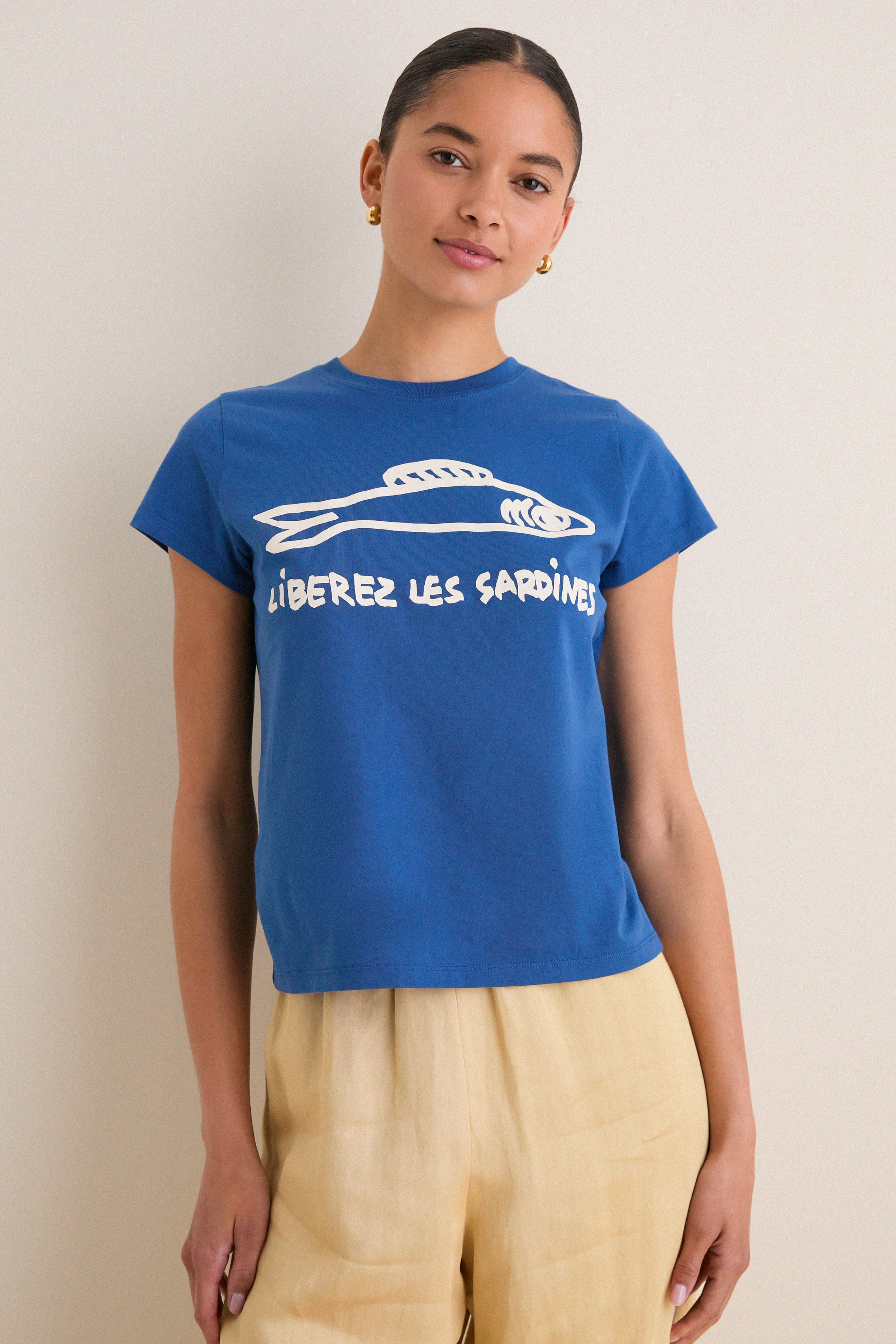 French Blue Librez les Sardines Classic Tee | Tuckernuck (US)