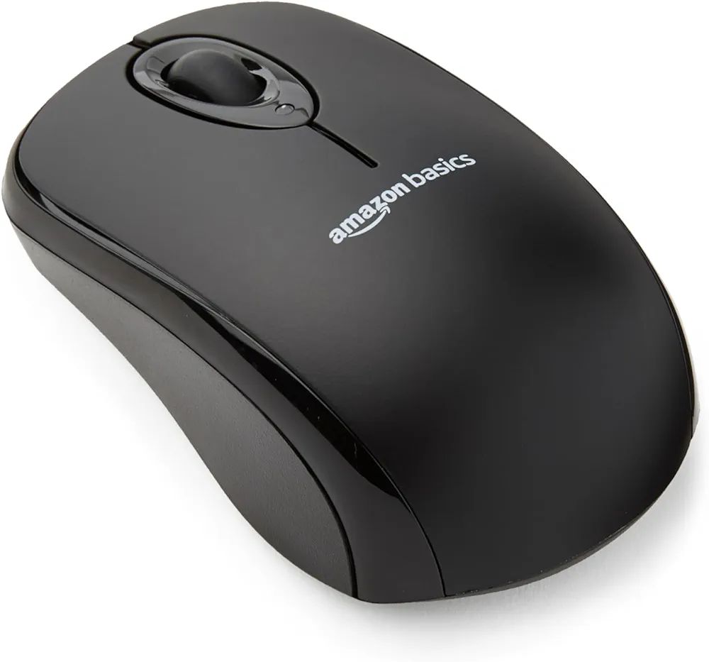 Amazon Basics 2.4 Ghz Wireless Optical Computer Mouse with USB Nano Receiver, Black | Amazon (US)