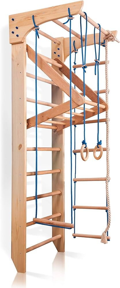 Wall Bars for Kids, Wood Stall Bar, Wooden Swedish Ladder, Kinder-4" - Certificate of Safe USE Ho... | Amazon (US)