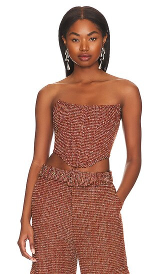 Tamsin Corset in Terracotta | Revolve Clothing (Global)