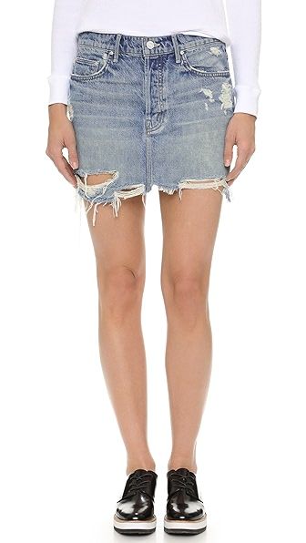 The Vagabond Mini Fray Skirt | Shopbop