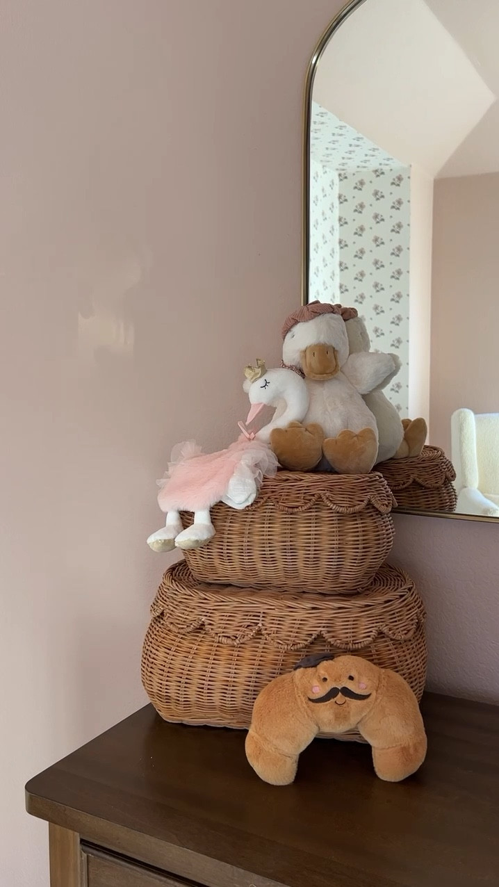 Sweet plush toys for baby girl!

Nursery, stuffed animal, baby gift, wicker baskets 

#LTKHome #LTKBaby