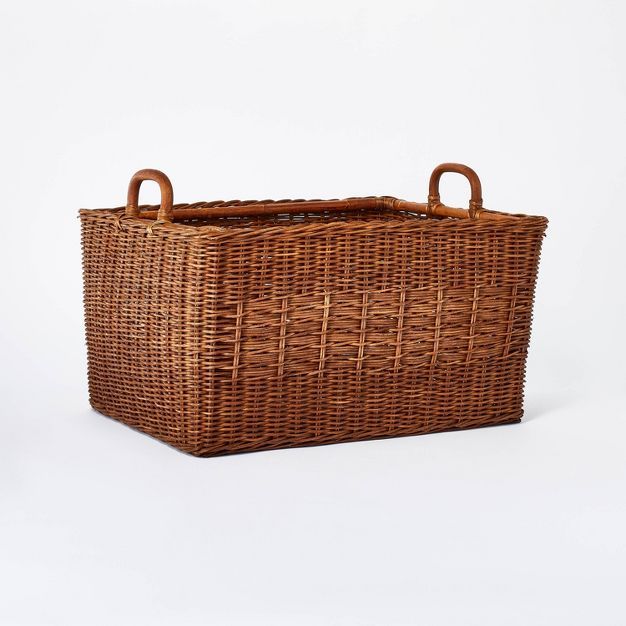 Rattan Rectangle Basket - Threshold™ designed with Studio McGee | Target