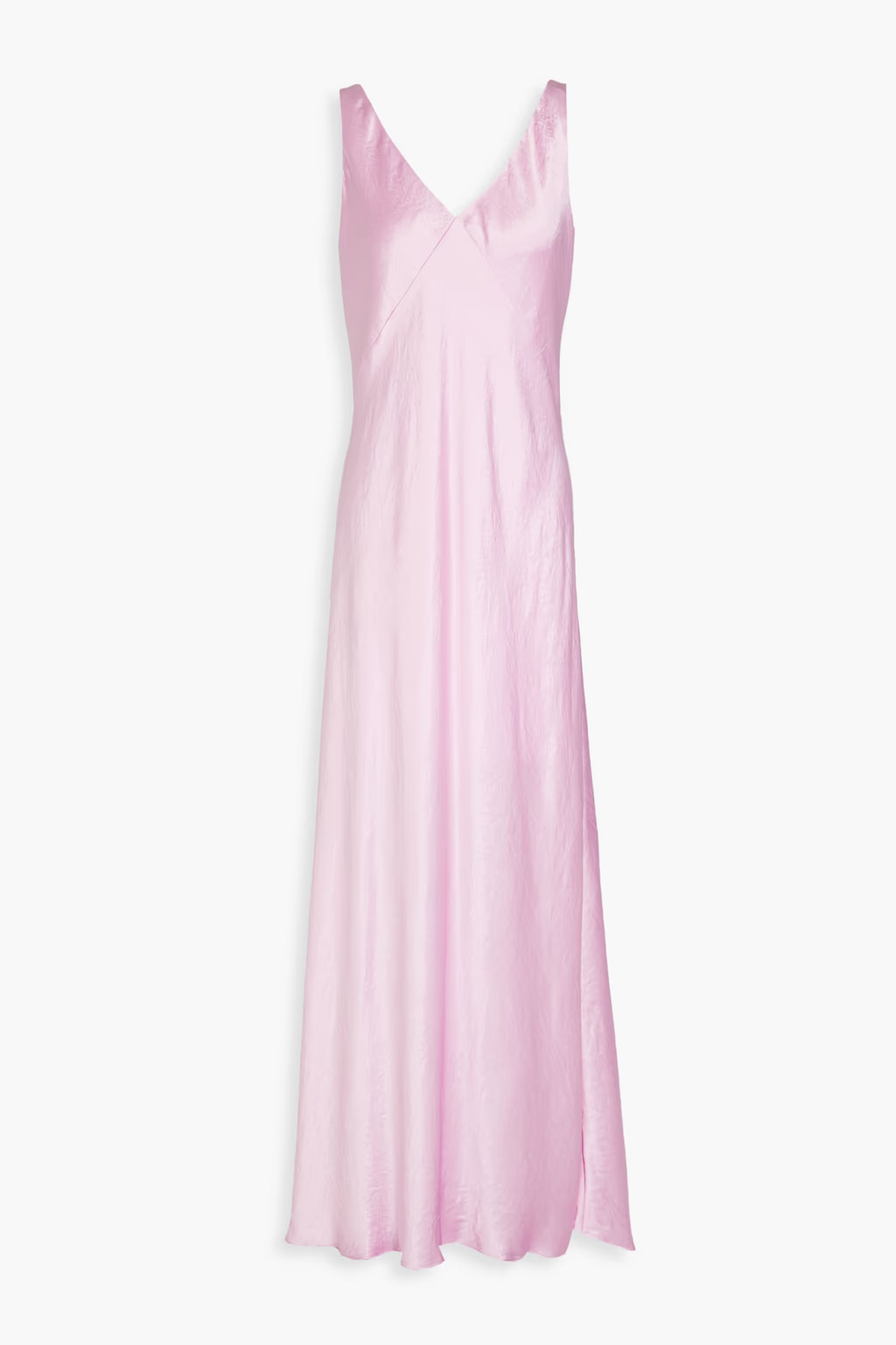 VINCE. Crinkled-satin maxi dress | THE OUTNET | The Outnet (US and CA)