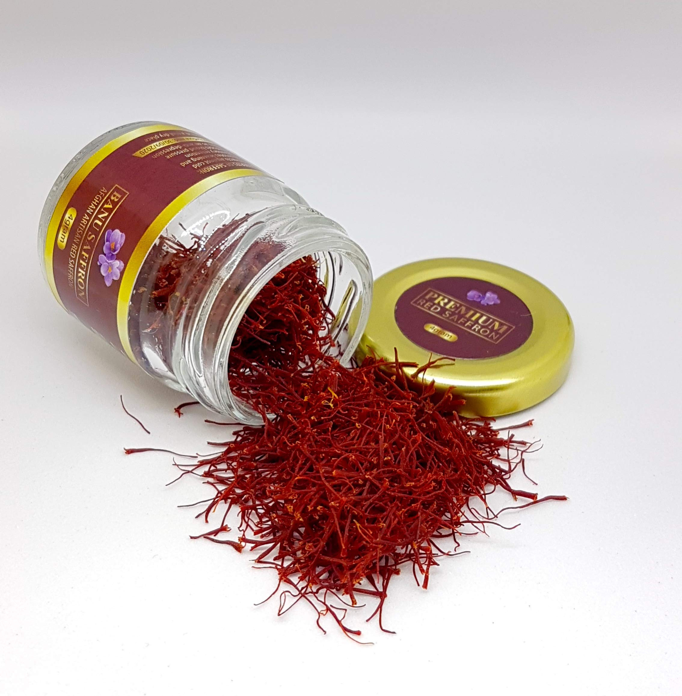 Organic Saffron - Banu Saffron Award Winning all Red Certified Organic Saffron Threads - 1 Gram (... | Amazon (US)