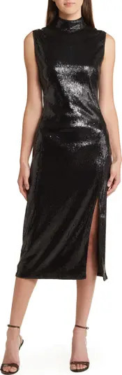 Mock Neck Sequin Cocktail Dress | Nordstrom