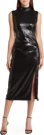 Mock Neck Sequin Cocktail Dress | Nordstrom