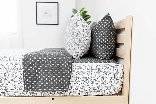 Beddy's Puppies Dogs Kids Durable Zipper Bedding, Bed in a Bag, White Sheets and Comforter with Puppy design, includes Pillowcase and Pillow Sham, Easy to Make and Wash, Boys and Girls Zip Bedding | Amazon (US)