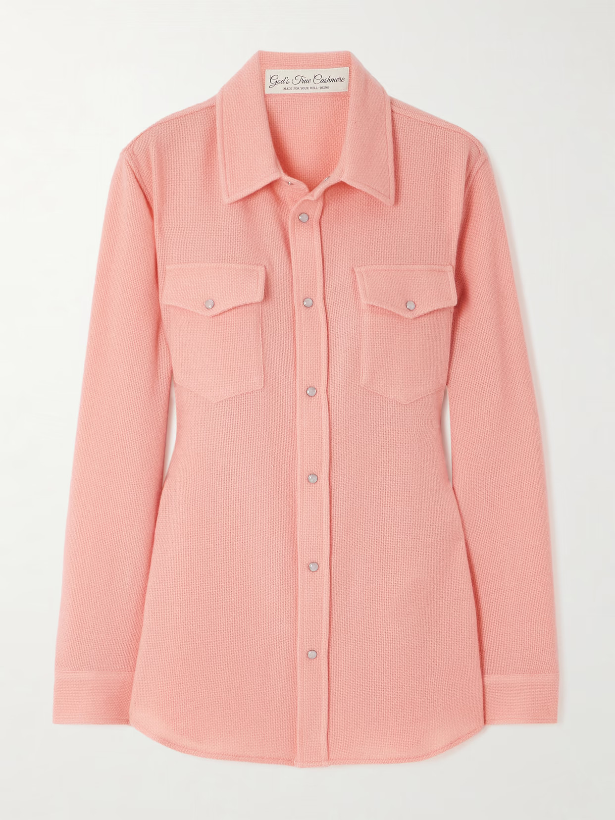 God's True Cashmere - Cashmere Shirt - Blush | NET-A-PORTER (UK & EU)