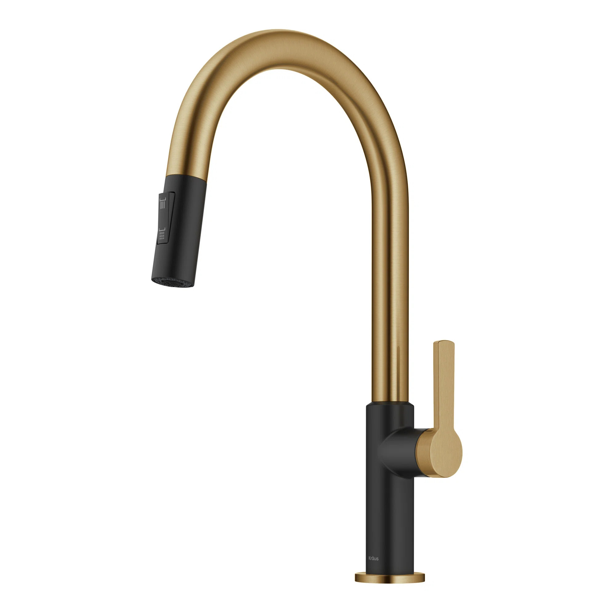 KRAUS Oletto Single Handle Pull Down Kitchen Faucet KPF-2820BBMB | Wayfair North America