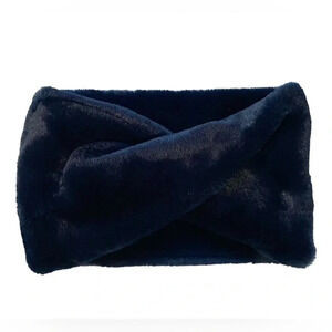 La Fiorentina Navy Faux Fur Infinity Scarf | Poshmark